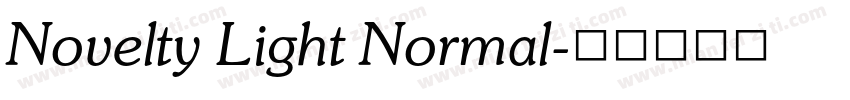 Novelty Light Normal字体转换